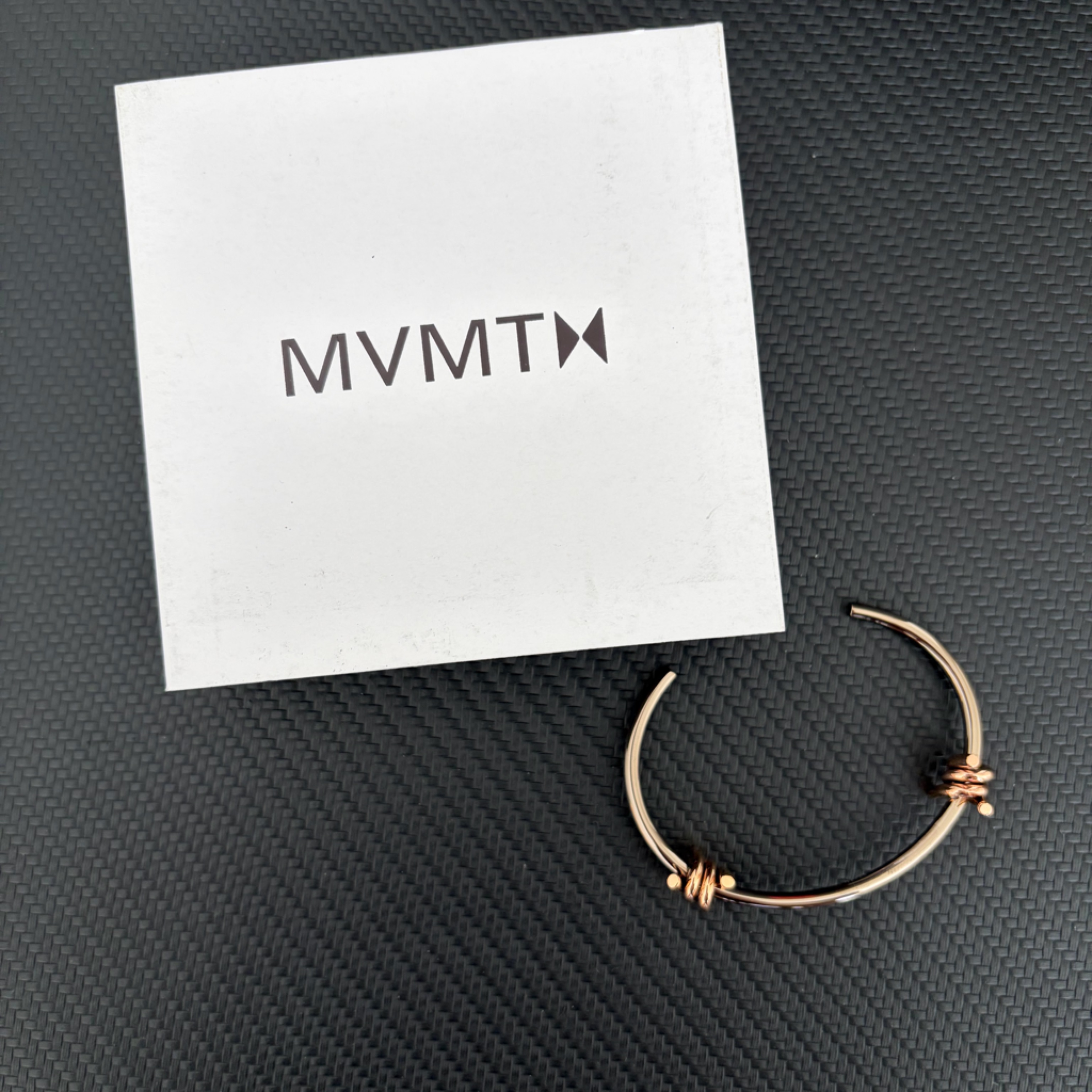 Mvmt Rose Gold Knot Cuff Bracelet